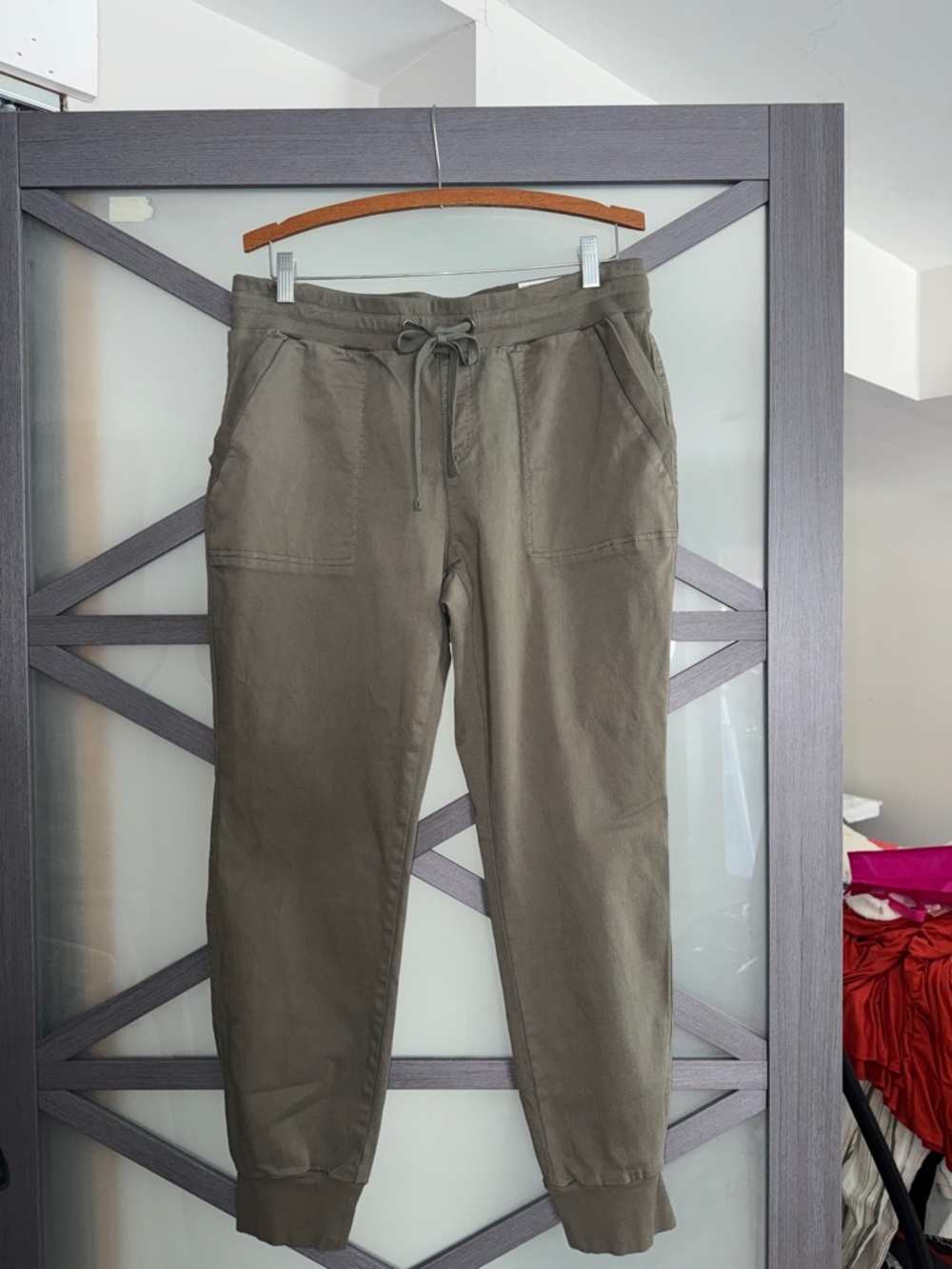 Women’s Olive Drawstring Jogger Pants by Natural Reflections NWT